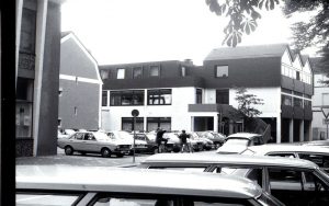 Der Kolpingsaal stand an der Ecke zur Lichtenbergstraße.