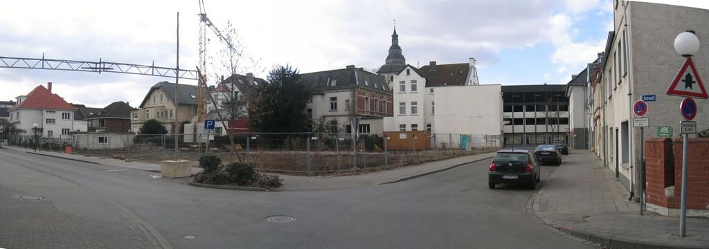 Blick auf das neue Baufeld vom Ostwall zur Woldemei.