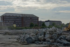 Hella, Ansicht von der Steinstraße Richtung Osten nach Abriss