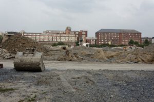 Hella, Ansicht von der Steinstraße Richtung Osten nach Abriss