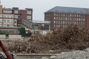 Hella, Ansicht von der Steinstraße Richtung Osten nach Abriss