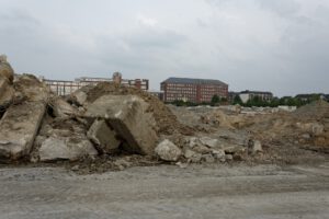 Hella, Ansicht von der Steinstraße Richtung Osten nach Abriss